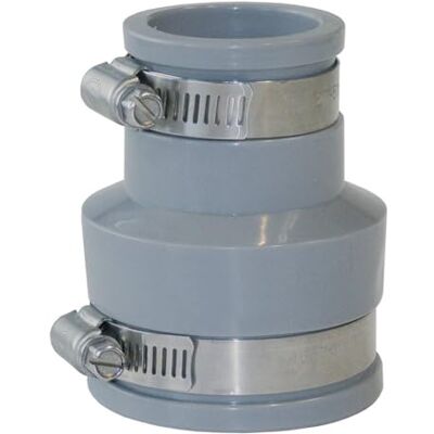 First Plast Raccord PVC évacuation Raccord d'adaptation multi-matériaux Ø45/38 à Ø38/30mm - Publicité First Plast Raccord PVC évacuation Raccord d'adaptation multi-matériaux Ø45/38 à Ø38/30mm - Publicité