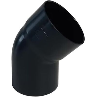 First Plast Gouttière PVC 25 demi-ronde Coude PVC 45° mâle femelle pour tube de descente Ø80 Anthracite - - Publicité First Plast Gouttière PVC 25 demi-ronde Coude PVC 45° mâle femelle pour tube de descente Ø80 Anthracite - - Publicité