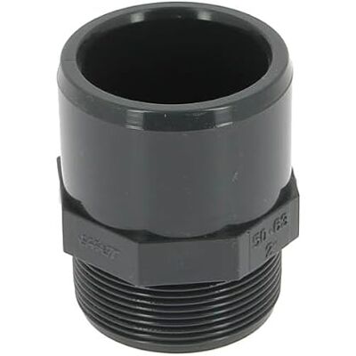 GIRPI Raccord PVC pression noir droit M 2 Ø 63 mm - Publicité GIRPI Raccord PVC pression noir droit M 2 Ø 63 mm - Publicité