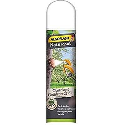 Algoflash NATURASOL Aérosol Cicatrisant Goudron de pin, Contre toutes les plaies de taille, Fabriqué en France, 300 ml, GOUAERO3AN, Vert, 5.3 x 5.3 x 23 cm, 300.00 ml (Lot de 1) - Publicité Algoflash NATURASOL Aérosol Cicatrisant Goudron de pin, Contre toutes les plaies de taille, Fabriqué en France, 300 ml, GOUAERO3AN, Vert, 5.3 x 5.3 x 23 cm, 300.00 ml (Lot de 1) - Publicité