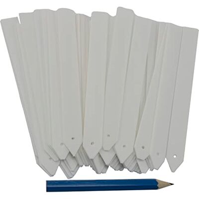 AERZETIX Lot de 50 Étiquettes de Marquage pour Plantes et Fleurs 13 x 115 mm + Crayon Semis en Pot Jardin Pépinière Légumes Cultures Potager en Plastique Couleur Blanc - Publicité AERZETIX Lot de 50 Étiquettes de Marquage pour Plantes et Fleurs 13 x 115 mm + Crayon Semis en Pot Jardin Pépinière Légumes Cultures Potager en Plastique Couleur Blanc - Publicité