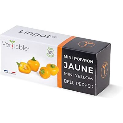 Véritable Lingot® Mini Poivron Jaune Bio Compatible Potager d'Intérieur et Exky® Recharge prête à l'emploi Substrat avec Graines Intégrées… - Publicité Véritable Lingot® Mini Poivron Jaune Bio Compatible Potager d'Intérieur et Exky® Recharge prête à l'emploi Substrat avec Graines Intégrées… - Publicité