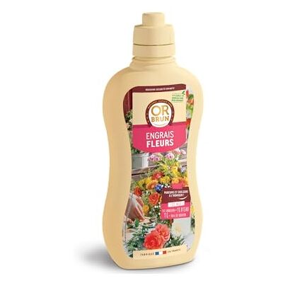 OR BRUN Engrais Fleurs Renforce Les Plantes & Améliore La Floraison 1L Fabriqué En France Utilisable En Agriculture Biologique OBRECLFLEURS1 - Publicité OR BRUN Engrais Fleurs Renforce Les Plantes & Améliore La Floraison 1L Fabriqué En France Utilisable En Agriculture Biologique OBRECLFLEURS1 - Publicité