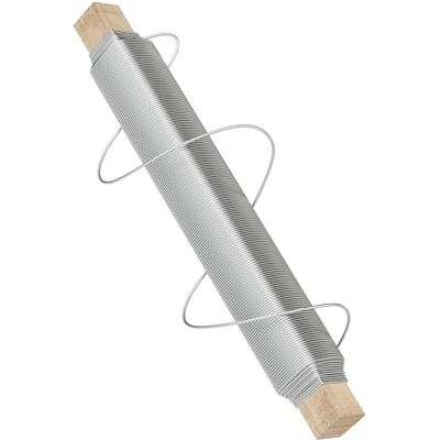 WilTec Fil de Jardin Ø 0,7mm Acier galvanisé Fil d'enroulement Longueur 33m Couleur Argent Bobine Bois Ficelle d'attache Jardinage Bricolage Cravate de Jardin Accessoires de Culture Liens végétaux - Publicité WilTec Fil de Jardin Ø 0,7mm Acier galvanisé Fil d'enroulement Longueur 33m Couleur Argent Bobine Bois Ficelle d'attache Jardinage Bricolage Cravate de Jardin Accessoires de Culture Liens végétaux - Publicité