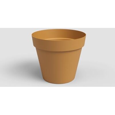 Artevasi Capri Pot, Pot de Fleurs en Plastique, 40cm, Couleur Jaune Miel - Publicité Artevasi Capri Pot, Pot de Fleurs en Plastique, 40cm, Couleur Jaune Miel - Publicité
