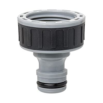 TATAY Nez de Robinet Femelle 3/4" Premium, Connecteur Universel pour Tuyau d'Arrosage, Protection solaire, Installation facile, Gris Noir - Publicité TATAY Nez de Robinet Femelle 3/4" Premium, Connecteur Universel pour Tuyau d'Arrosage, Protection solaire, Installation facile, Gris Noir - Publicité