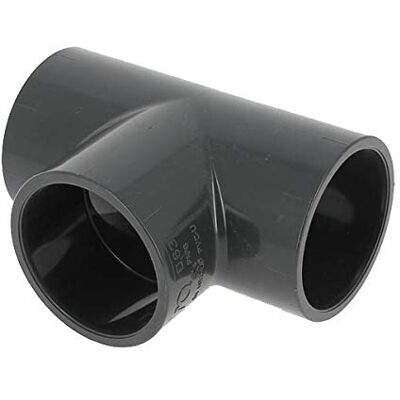 GIRPI Raccord PVC pression noir en T Femelle Ø 63 mm - Publicité GIRPI Raccord PVC pression noir en T Femelle Ø 63 mm - Publicité