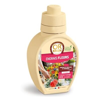 OR BRUN Engrais Fleurs Renforce Les Plantes & Améliore La Floraison 250ml - Publicité OR BRUN Engrais Fleurs Renforce Les Plantes & Améliore La Floraison 250ml - Publicité