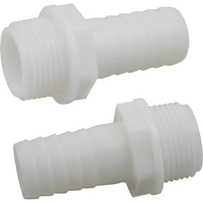 AERZETIX Lot de 2 Raccords Mâles Cannelés Droits 1'' x Ø25 mm à Visser Filetage Externe Adaptateur Connecteur Système Circuit d'Irrigation Arrosage en Polyamide Couleur Blanc - Publicité AERZETIX Lot de 2 Raccords Mâles Cannelés Droits 1'' x Ø25 mm à Visser Filetage Externe Adaptateur Connecteur Système Circuit d'Irrigation Arrosage en Polyamide Couleur Blanc - Publicité