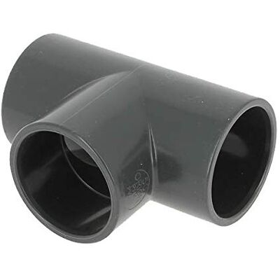 GIRPI Raccord PVC pression noir en T Femelle Ø 50 mm - Publicité GIRPI Raccord PVC pression noir en T Femelle Ø 50 mm - Publicité