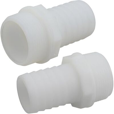 AERZETIX Lot de 2 Raccords Mâles Cannelés Droits 1 1/2'' x Ø38 mm à Visser Filetage Externe Adaptateur Connecteur pour Système d'Irrigation Arrosage en Polyamide Couleur Blanc C75015 - Publicité AERZETIX Lot de 2 Raccords Mâles Cannelés Droits 1 1/2'' x Ø38 mm à Visser Filetage Externe Adaptateur Connecteur pour Système d'Irrigation Arrosage en Polyamide Couleur Blanc C75015 - Publicité