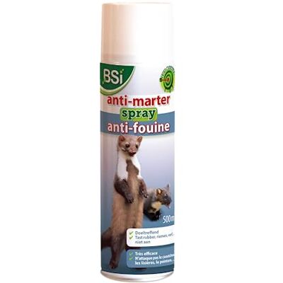 BSI Spray Répulsif Anti-Fouines Ou Martres Action Rapide Et Sans Danger Pour les Animaux 500ml, Translucide - Publicité BSI Spray Répulsif Anti-Fouines Ou Martres Action Rapide Et Sans Danger Pour les Animaux 500ml, Translucide - Publicité
