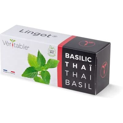 Véritable Lingot® Basilic thaï Bio Compatible Potager d'Intérieur ® et Exky® Recharge prête à l'emploi Substrat avec Graines Intégrées - Publicité Véritable Lingot® Basilic thaï Bio Compatible Potager d'Intérieur ® et Exky® Recharge prête à l'emploi Substrat avec Graines Intégrées - Publicité