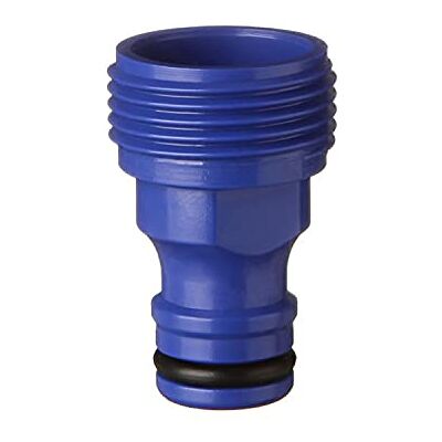 TATAY Nez de Robinet Mâle 3/4" Top Line, Connecteur Universel pour Tuyau d'Arrosage, Protection solaire, Installation facile, Bleu - Publicité TATAY Nez de Robinet Mâle 3/4" Top Line, Connecteur Universel pour Tuyau d'Arrosage, Protection solaire, Installation facile, Bleu - Publicité