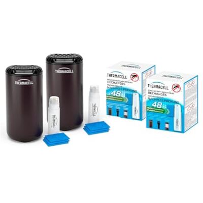 Thermacell 2 Diffuseurs Anti Moustiques Moustiques Tigres 20m² Noir - Publicité Thermacell 2 Diffuseurs Anti Moustiques Moustiques Tigres 20m² Noir - Publicité