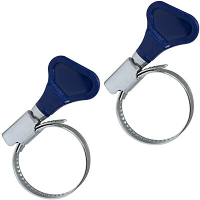 AERZETIX Lot de 2 Colliers de Serrage à Main 20-32 mm Largeur de la Bande 9 mm en Acier Couleur Argent pour Tuyau Souple Semi-Souples d'Eau Piscine Bassin - Publicité AERZETIX Lot de 2 Colliers de Serrage à Main 20-32 mm Largeur de la Bande 9 mm en Acier Couleur Argent pour Tuyau Souple Semi-Souples d'Eau Piscine Bassin - Publicité
