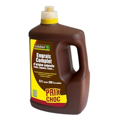 Engrais liquide complet SOLABIOL SOLICOMP25 - 2,5L, facile à doser - Publicité Engrais liquide complet SOLABIOL SOLICOMP25 - 2,5L, facile à doser - Publicité