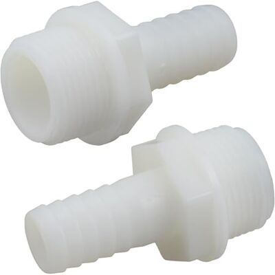 AERZETIX Lot de 2 Raccords Mâles Cannelés Droits 1'' x Ø20 mm à Visser Filetage Externe Adaptateur Connecteur Système Circuit d'Irrigation Arrosage en Polyamide Couleur Blanc - Publicité AERZETIX Lot de 2 Raccords Mâles Cannelés Droits 1'' x Ø20 mm à Visser Filetage Externe Adaptateur Connecteur Système Circuit d'Irrigation Arrosage en Polyamide Couleur Blanc - Publicité
