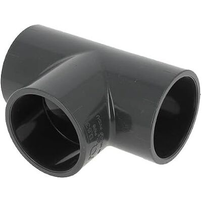 GIRPI Raccord PVC pression noir en T Femelle Ø 63 mm - Publicité GIRPI Raccord PVC pression noir en T Femelle Ø 63 mm - Publicité