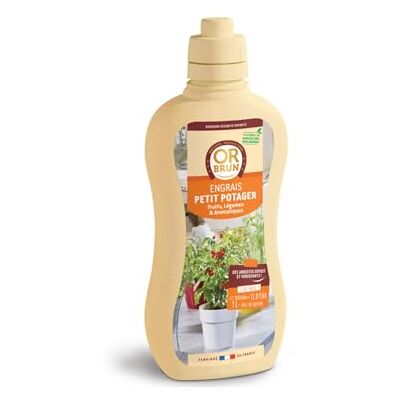 OR BRUN Engrais Petit Potager Pour Petit Potager De Balcon 1L - Publicité OR BRUN Engrais Petit Potager Pour Petit Potager De Balcon 1L - Publicité