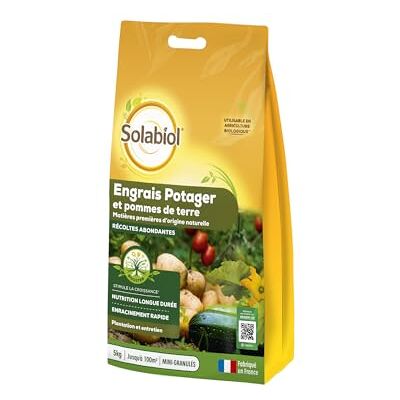 Solabiol Engrais Potager Jusqu'à 100m² 5kg - Publicité Solabiol Engrais Potager Jusqu'à 100m² 5kg - Publicité