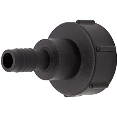 VARIOSAN Raccord de tuyau IBC 15914, 3/4", S60x6, plastique, noir - Publicité VARIOSAN Raccord de tuyau IBC 15914, 3/4", S60x6, plastique, noir - Publicité