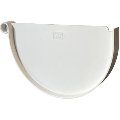 First Plast Gouttière PVC 33 demi-ronde Fond de naissance pour gouttières PVC 33 blanc - Publicité First Plast Gouttière PVC 33 demi-ronde Fond de naissance pour gouttières PVC 33 blanc - Publicité