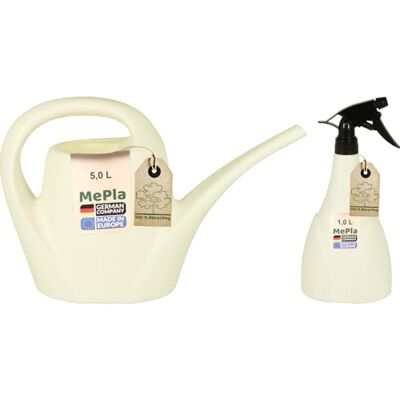 MePla Set Arrosoir 5,0l Indoor + Pulvérisateur 1,0l Blanc, Résistant aux Intempéries De Résistant Aux UV Plastique - Publicité MePla Set Arrosoir 5,0l Indoor + Pulvérisateur 1,0l Blanc, Résistant aux Intempéries De Résistant Aux UV Plastique - Publicité
