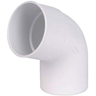 Nicoll Coude 67°30 pour tuyau de gouttière demi-ronde de 25 mâle-femelle diamètre 80mm PVC Blanc CR6GTB - Publicité Nicoll Coude 67°30 pour tuyau de gouttière demi-ronde de 25 mâle-femelle diamètre 80mm PVC Blanc CR6GTB - Publicité