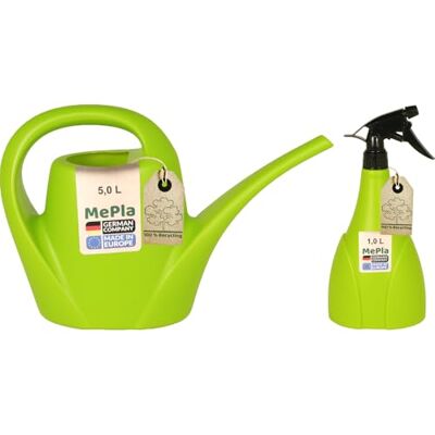 MePla Set Arrosoir 5,0l Indoor + Pulvérisateur 1,0l Vert Citron, Résistant aux Intempéries De Résistant Aux UV Plastique - Publicité MePla Set Arrosoir 5,0l Indoor + Pulvérisateur 1,0l Vert Citron, Résistant aux Intempéries De Résistant Aux UV Plastique - Publicité