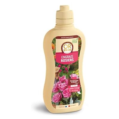 OR BRUN Engrais Rosiers Renforce Les Roses Améliore La Croissance 1L Fabriqué En France Utilisable En Agriculture Biologique OBRECLROSIER1 - Publicité OR BRUN Engrais Rosiers Renforce Les Roses Améliore La Croissance 1L Fabriqué En France Utilisable En Agriculture Biologique OBRECLROSIER1 - Publicité