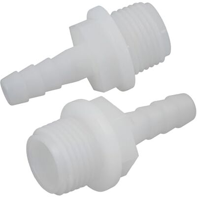 AERZETIX Lot de 2 Raccords Mâles Cannelés Droits 1/2'' x Ø10 mm à Visser Filetage Externe Adaptateur Connecteur Système Circuit d'Irrigation Arrosage en Polyamide Couleur Blanc - Publicité AERZETIX Lot de 2 Raccords Mâles Cannelés Droits 1/2'' x Ø10 mm à Visser Filetage Externe Adaptateur Connecteur Système Circuit d'Irrigation Arrosage en Polyamide Couleur Blanc - Publicité