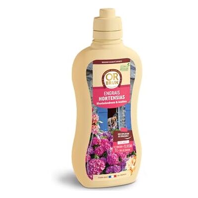 OR BRUN Engrais Hortensias Renforce Les Hortensias 1L Enrichit Les Fleurs Fabriqué En France Utilisable En Agriculture Biologique OBRECLHORTEN1 - Publicité OR BRUN Engrais Hortensias Renforce Les Hortensias 1L Enrichit Les Fleurs Fabriqué En France Utilisable En Agriculture Biologique OBRECLHORTEN1 - Publicité