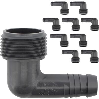 VARIOSAN Pièce angulaire 17819, 3/4", lot de 10, 90°, compatible avec Rainbird SBE-075 + SPX-Flex, 5,5 bar, gris - Publicité VARIOSAN Pièce angulaire 17819, 3/4", lot de 10, 90°, compatible avec Rainbird SBE-075 + SPX-Flex, 5,5 bar, gris - Publicité