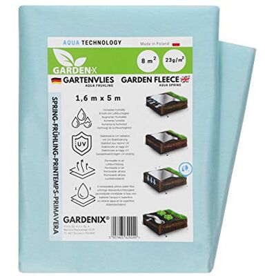 GARDENIX - 8m2 NW - UV-stabilisé - Protection antigel non tissée - Tissu - Publicité GARDENIX - 8m2 NW - UV-stabilisé - Protection antigel non tissée - Tissu - Publicité