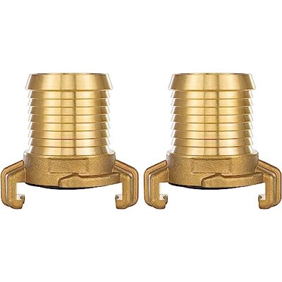POPPSTAR 2 raccords rapides en laiton 1 1/4 pouce, embout cannelé pour tuyau diamètre intérieur 32 mm (raccord sur embout 1 1/4 pouce) - Publicité POPPSTAR 2 raccords rapides en laiton 1 1/4 pouce, embout cannelé pour tuyau diamètre intérieur 32 mm (raccord sur embout 1 1/4 pouce) - Publicité