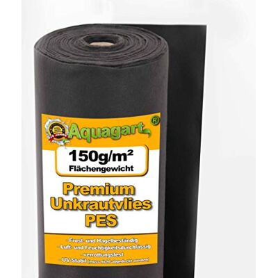 Aquagart 75m² toison de jardin polaire contre les mauvaises herbes polaire 150g 1,5m de large PES - Publicité Aquagart 75m² toison de jardin polaire contre les mauvaises herbes polaire 150g 1,5m de large PES - Publicité