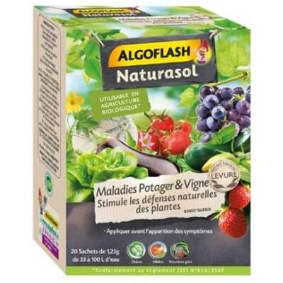 Algoflash Maladies Potager et Vigne 25 g - Publicité Algoflash Maladies Potager et Vigne 25 g - Publicité