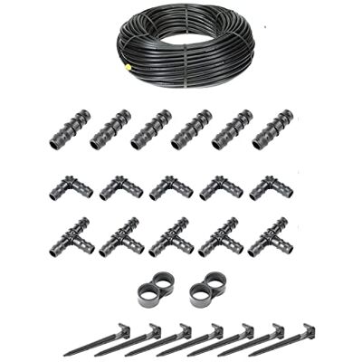 HaGa ® Kit d'irrigation Tuyau goutte à goutte de 50 m 16 mm sans compensation de pression avec accessoires Tuyau d'arrosage de jardin - Publicité HaGa ® Kit d'irrigation Tuyau goutte à goutte de 50 m 16 mm sans compensation de pression avec accessoires Tuyau d'arrosage de jardin - Publicité