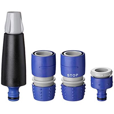 TATAY Kit d'Arrosage 4 Pièces Plastique Bleu, Référence 0007001 - Publicité TATAY Kit d'Arrosage 4 Pièces Plastique Bleu, Référence 0007001 - Publicité