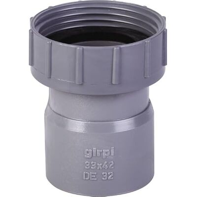 GIRPI Douille PVC grise droite F 1'1/4 Femelle Diamètre 32 mm Douille PVC grise droite F 1'1/4 Femelle Diamètre 32 mm - Publicité GIRPI Douille PVC grise droite F 1'1/4 Femelle Diamètre 32 mm Douille PVC grise droite F 1'1/4 Femelle Diamètre 32 mm - Publicité