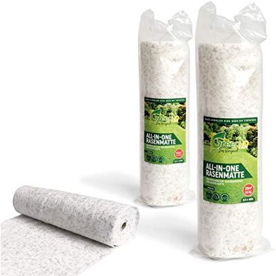 Greenyp Das Original Greenyp All-in-One Tapis de Semences de Gazon, Tapis de Gazon A SEMER Biodégradable, Toison de Gazon, Tapis Semence Gazon avec Engrais Intégré et Fonction de Paillage, 0,5m x 40m (20m²) - Publicité Greenyp Das Original Greenyp All-in-One Tapis de Semences de Gazon, Tapis de Gazon A SEMER Biodégradable, Toison de Gazon, Tapis Semence Gazon avec Engrais Intégré et Fonction de Paillage, 0,5m x 40m (20m²) - Publicité