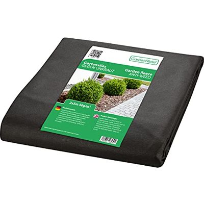 GardenMate Toile Anti-Mauvaises Herbes 2x5m en Non tissé 50g/m² antidéchirure, Anti-UV et perméable à l'eau 2x5 = 10m² - Publicité GardenMate Toile Anti-Mauvaises Herbes 2x5m en Non tissé 50g/m² antidéchirure, Anti-UV et perméable à l'eau 2x5 = 10m² - Publicité