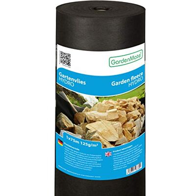 GardenMate 1m x 75m Rouleau Toile Anti-Mauvaises Herbes Hydro en Non tissé 125g/m2 - Publicité GardenMate 1m x 75m Rouleau Toile Anti-Mauvaises Herbes Hydro en Non tissé 125g/m2 - Publicité