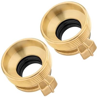 POPPSTAR 2x raccords rapides en laiton 1 1/2 pouce filetage extérieur (G 1 1/2" filetage vers raccord à griffes) - Publicité POPPSTAR 2x raccords rapides en laiton 1 1/2 pouce filetage extérieur (G 1 1/2" filetage vers raccord à griffes) - Publicité