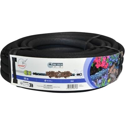 Jardibric Tuyau Poreux 15 m Arrosage par Suintement Kit Jardin et Potager - Publicité Jardibric Tuyau Poreux 15 m Arrosage par Suintement Kit Jardin et Potager - Publicité