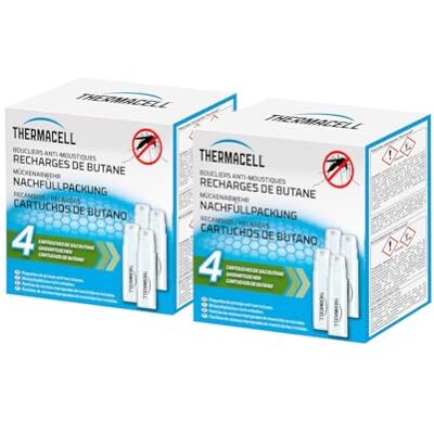 Thermacell 8 Cartouches Gaz Butane Anti Moustiques Tigres Extérieur - Publicité Thermacell 8 Cartouches Gaz Butane Anti Moustiques Tigres Extérieur - Publicité