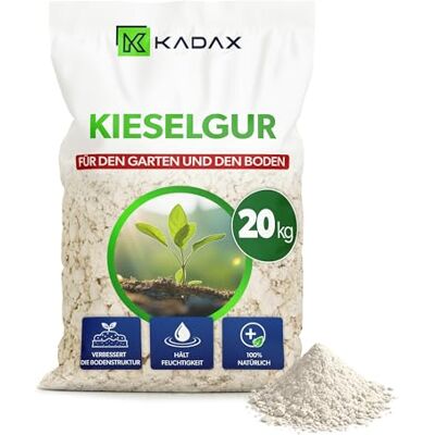 KADAX Terre de Diatomée 20 kg pour Jardin, Poudre Fine Naturelle, Activateur de Sol pour Sols Sains, Croissance des Plantes & Protection Naturelle contre les Nuisibles - Publicité KADAX Terre de Diatomée 20 kg pour Jardin, Poudre Fine Naturelle, Activateur de Sol pour Sols Sains, Croissance des Plantes & Protection Naturelle contre les Nuisibles - Publicité