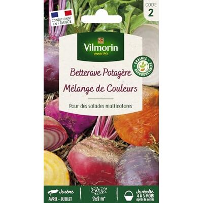 Vilmorin Betterave Potagère Arc-en-Ciel en mélange - Publicité Vilmorin Betterave Potagère Arc-en-Ciel en mélange - Publicité