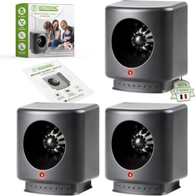 ISOTRONIC Répulsif ultrasons Souris Rats Grenier Cave Garage 50 m² (3) - Publicité ISOTRONIC Répulsif ultrasons Souris Rats Grenier Cave Garage 50 m² (3) - Publicité
